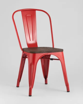 Стул Толикс Воод 850 Красный / Tolix Wood_1