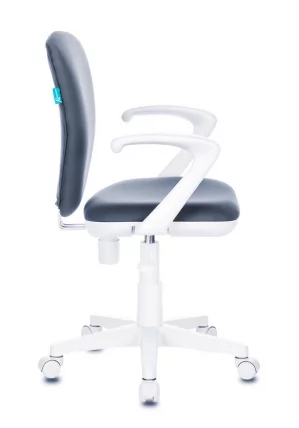 Кресло детское Бюрократ КД-В10АКССН (пластик белый) Серый 26-25 / KD-W10AXSN_2