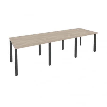 Стол переговорный (3 столешницы) ОНИКС О.МП-ПРГ-3.1 Дуб Аттик/Антрацит / ONIX O.MP-PRG-3.1_0