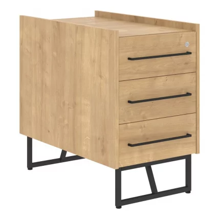 Тумба ЛОФТИС ЛЛC-3Д Дуб Бофорд/Черный / LOFTIS LLC-3D_0