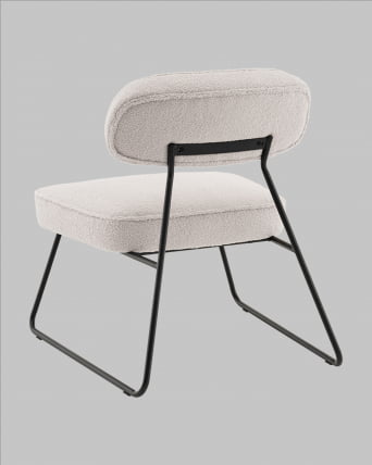 Кресло Кате нев ткань букле светло-серый / Kate new_5