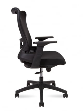 Кресло офисное ВАВЕ Т ЛБ А3-М-ЛБ(БЛАCК) Черный / WAVE T LB A3-M-LB(BLACK)_2