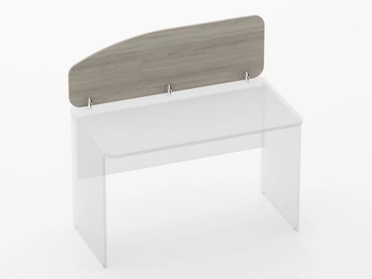 Экран разделительный Глассй 5.12.12 Дуб сантана светлый / Glassy_0