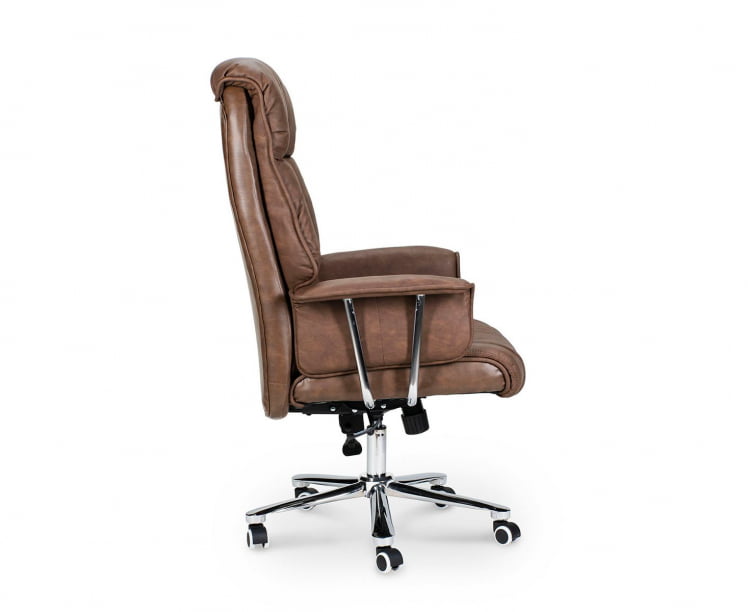 Кресло офисное Президент Серо-коричневый_2