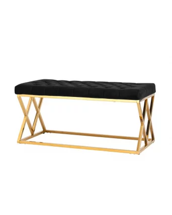 Банкетка ИНСИГНИЯ велюр Черный_0