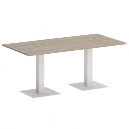 Стол прямоугольный ХОМЕ ОФФИCЕ ВР.СП-5-180.2 Дуб Аттик/Белый металл / HOME OFFICE VR.SP-5-180.2_0