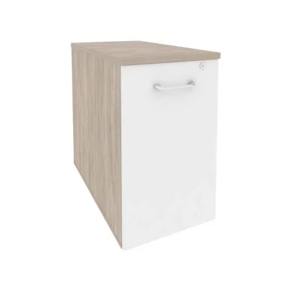 Тумба низкая выдвижная приставная / опорная ОНИКС О.ВТПО-1.8 Дуб Аттик/Белый / ONIX O.VTPO-1.8_0