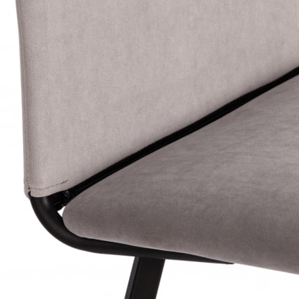 Стул обеденный Ла Роуссе велюр, серый/черный, 29, 49х50х93 / La Rousse_7