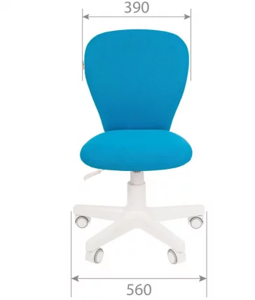 Детское кресло CХАИРМАН ТИН (КИДС) 105 белый пластик ТВ (ТВ) Розовый / CHAIRMAN (KIDS) (TW)_3