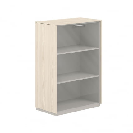 Шкаф средний со стеклом Атлас НЗ-0325.ЙН.ГЛ Ясень Наварра / Atlas NZ-0325.YN.GL_0