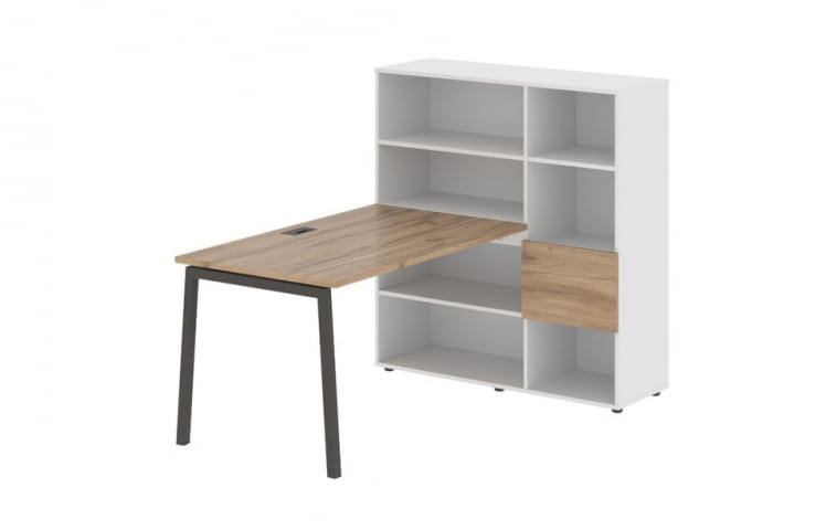 Рабочая станция ЕДИС ЕЛРСТ 1213 Дуб Денвер светлый Мокко Белый / EDIS ELRST_0