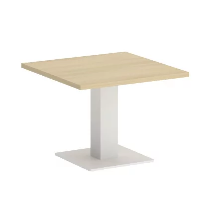 Стол журнальный квадратный ХОМЕ ОФФИCЕ ВР.СП-5-60.2Г Акация Лорка/Белый металл / HOME OFFICE VR.SP-5-60.2G_0