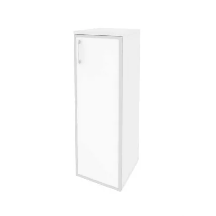 Шкаф средний узкий правый ОНИКС О.СУ-2.4Р(Р) вхите Белый Бриллиант / ONIX O.SU-2.4R(R) white_0