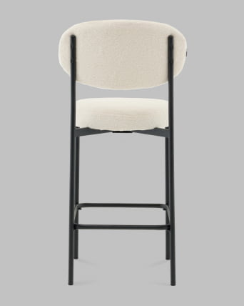 Стул полубарный Бриф ДД ПБ букле молочный / DD_4