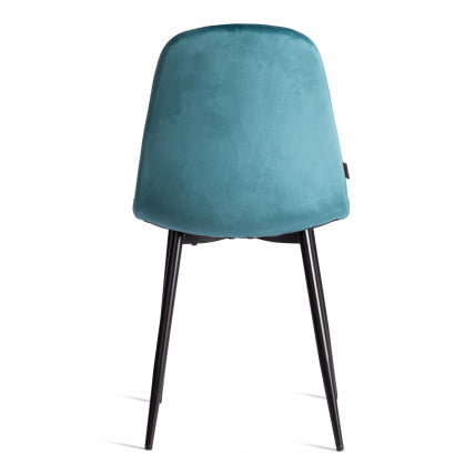 Стул БРЕЕЗЕ (мод. ДЖСC-58) Велюр/металл , 44 х 53 х 86 см, лигхт блуе (светло-синий) ХЛР60 / черный / BREEZE (mod. JSC-58) light blue HLR60_3