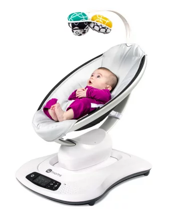 Электронное кресло-качалка 4Момс Мамароо 4.0 Графитовый меш / 4Moms Mamaroo_4