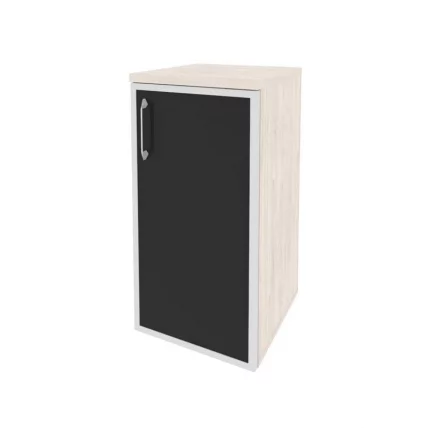 Шкаф низкий узкий правый ОНИКС О.СУ-3.2Р(Р) блаcк Денвер Светлый / ONIX O.SU-3.2R(R) black_0