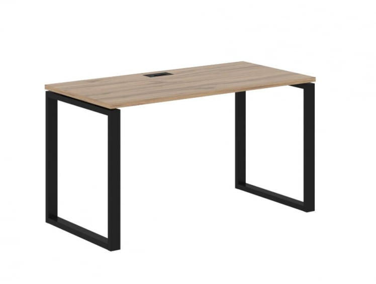 Стол письменный ЕДИС ЕКСТ 1367 Дуб Денвер светлый Черный / EDIS EQST_0
