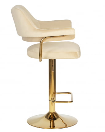 Стул барный ДОБРИН CХАРЛЙ ГОЛД (бежевый велюр (МДЖ9-10)) / DOBRIN CHARLY GOLD (MJ9-10))_2