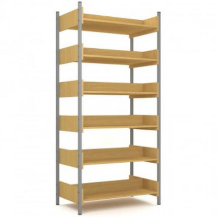 Стеллаж двухсторонний на металлокаркасе АЛц.СТ-2_0