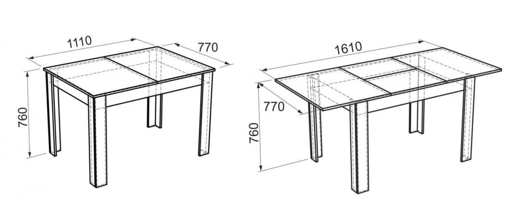 Обеденный стол Гермес 1 Ясень Шимо светлый / темный_3