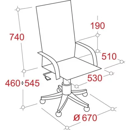 Кресло руководителя Ечаир-534 ТЛ 342970 Черное / Echair-534 TL_1