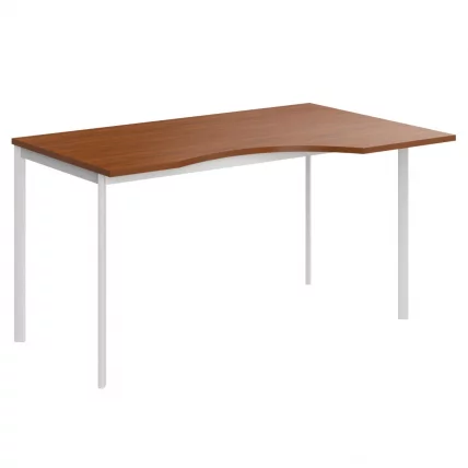 Стол эргономичный ИМАГО-С CА-2С(Л/Р) орех французский белый полуматовый / IMAGO-S CA-2S(L/R)_0