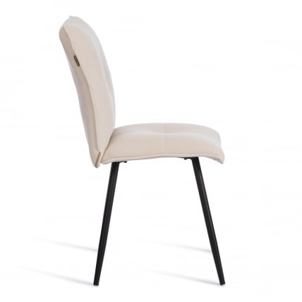 Стул обеденный Свеет флок , 46х55х88, молочный/черный, 4 / Sweet_1