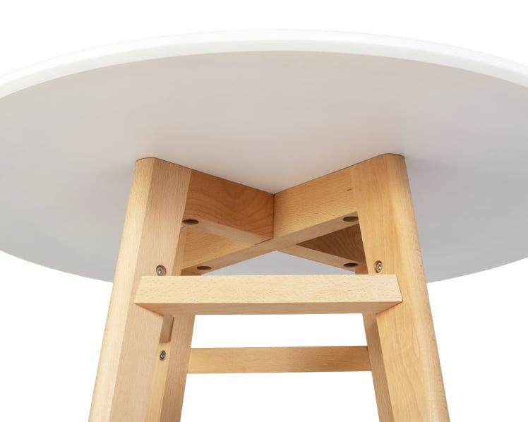 Стол обеденный АЛБЕРТ 80 Белый / ALBERT_3