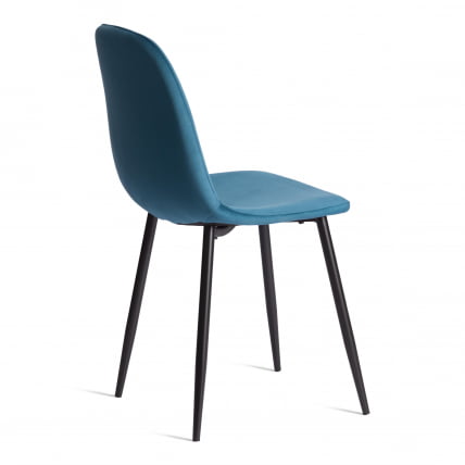 Стул БРЕЕЗЕ (мод. 4724) Велюр/металл , 44 х 53 х 87 см, Дэрк туркуоисе (темно-бирюзовый) ХЛР62 / черный / BREEZE (mod. Dark turquoise HLR62_2
