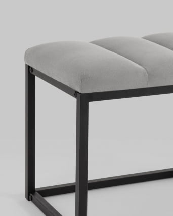 Банкетка Хостен велюр Серый_3