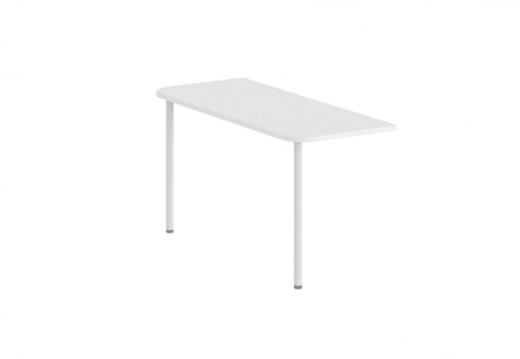 Приставка для стола на двух опорах Сигма СГ.445.ВХ Белая / Sigma SG.445.WH_0