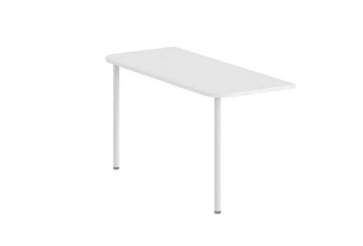 Приставка для стола на двух опорах Сигма СГ.456.ВХ Белая / Sigma SG.456.WH_0