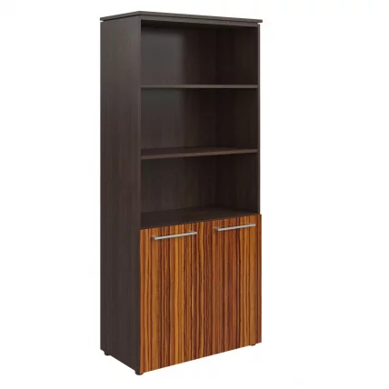 Шкаф с 1 комплектом глухих малых дверей МХC 85.5 Макассар/Венге Магия / MHC_0