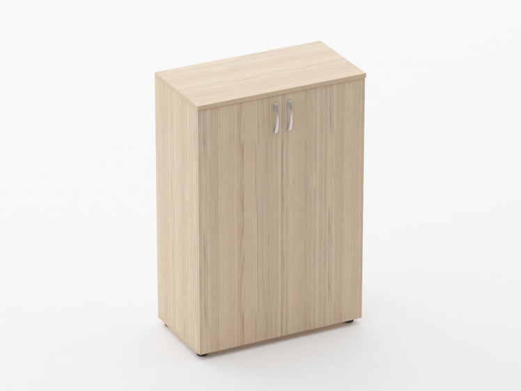 Шкаф средний закрытый Глассй 6.12.131 Орех / Glassy_0