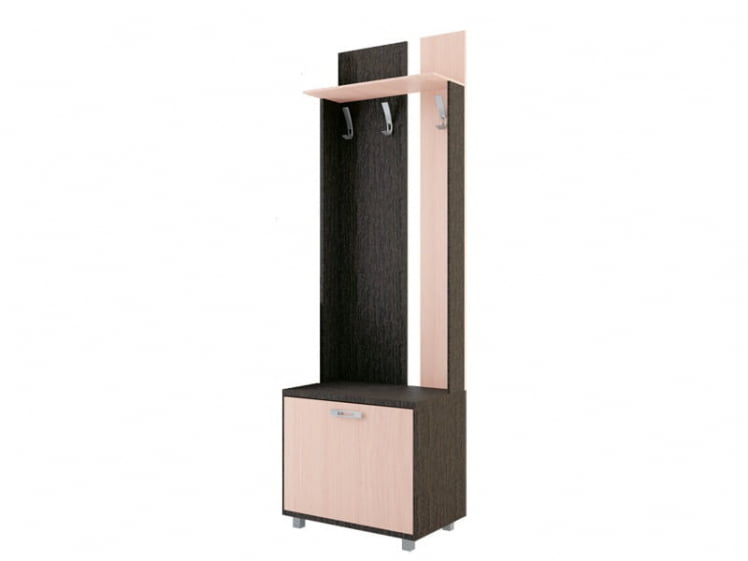 Вешалка ВЕСТ  600 Модуль 1 Венге/Дуб млечный / WEST_0