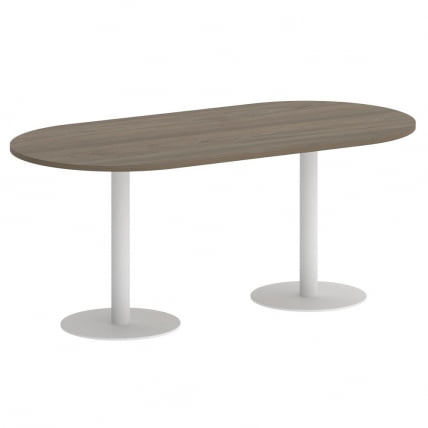 Стол овальный ХОМЕ ОФФИCЕ ВР.СП-5-180.1 Вяз Благородный/Белый металл / HOME OFFICE VR.SP-5-180.1_0