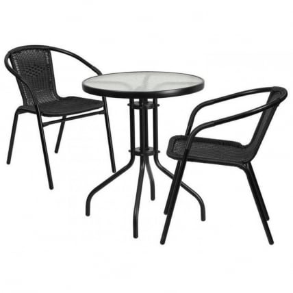 Комплект мебели Асоль ЛРC03/ЛРТ02-Д60 Блаcк (2+1) / LRC03/LRT02-D60 Black_0