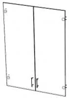 Комплект дверей средних стеклянных У.ДШ-2СБ_0