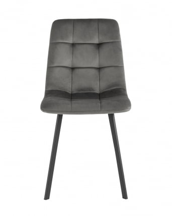 Стул Чиллй велюр антрацитовый 2 шт. / Chilly_2