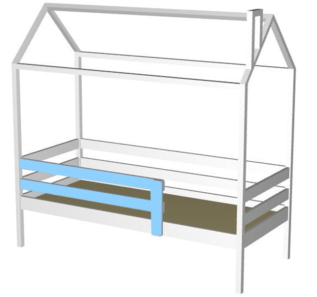 Кровать-домик РооРоом кд-33 Белый / RooRoom_2