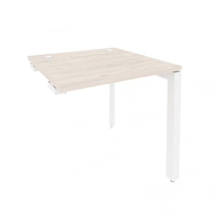Стол-приставка на П-образном м/к к опорным элементам ОНИКС О.МП-СПР-0.8 Денвер Светлый/Белый / ONIX O.MP-SPR-0.8_0