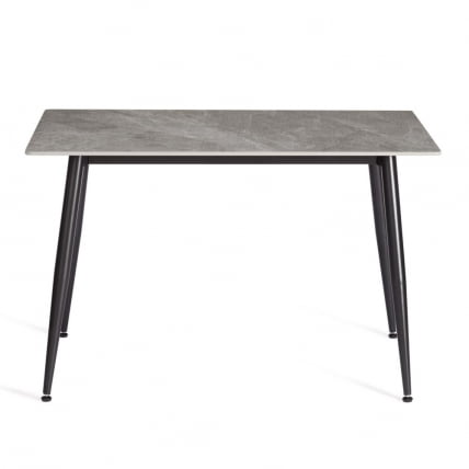 Стол обеденный Аустен/Остин столешница керамика (глянцевая) / опоры металл, серый/черный, 120кс80кс75 см / Austen/Остин 120x80x75_2