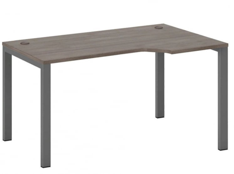 Стол эргономичный правый на металлоопорах Нев Лине НЛН36322734 Дуб шамони темный / New Line NLN36322734_0