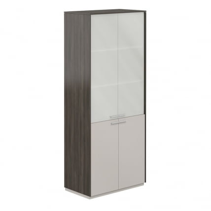 Шкаф высокий Атлас НЗ-0351.БТ.ГС Бренсон Трюфель Серый камень / Atlas NZ-0351.BT.GS_0