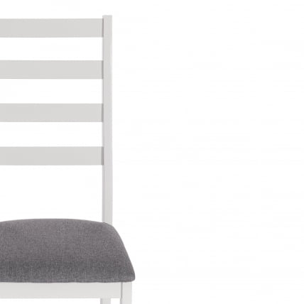 Стул РОСАРИО Многослойная фанера, 39 х 39 х 99 см, вхите, ткань темно-серая (150) / ROSARIO white,_5