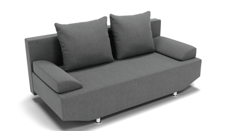 Диван Сити (ЗР) Цвет фасада: Светло серый; Тип: Прямой; Материал фасада: Металл/Велюр_0