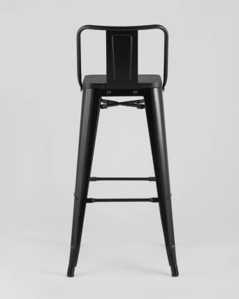 Стул барный Толикс Воод 75.5  со спинкой Черный / Tolix Wood_5