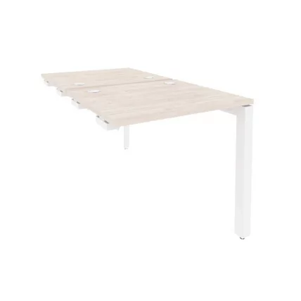 Стол-приставка двойной на П-образном м/к к опорным элем. ОНИКС О.МП-Д.СПР-0.7 Денвер Светлый/Белый / ONIX O.MP-D.SPR-0.7_0