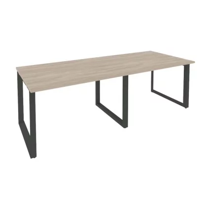 Стол переговорный (2 столешницы) ОНИКС О.МО-ПРГ-2.2 Дуб Аттик/Антрацит / ONIX O.MO-PRG-2.2_0